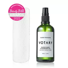 Votary - Super Seed Cleansing Oil Chia & Parsley Seed + Face Cloth