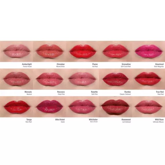 ILIA Color Block Lipstick all shades on lips