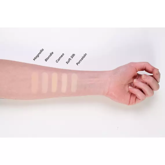 Hiro Cosmetics Mineral Foundation SPF Swatches on arm Light