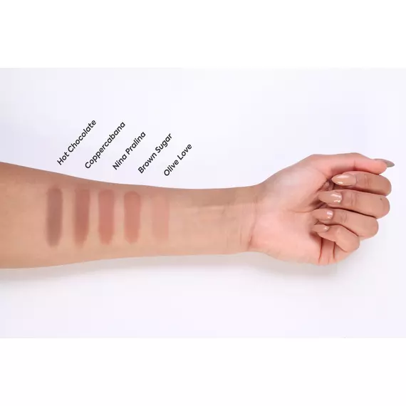 Hiro Cosmetics Mineral Foundation SPF Swatches Dark