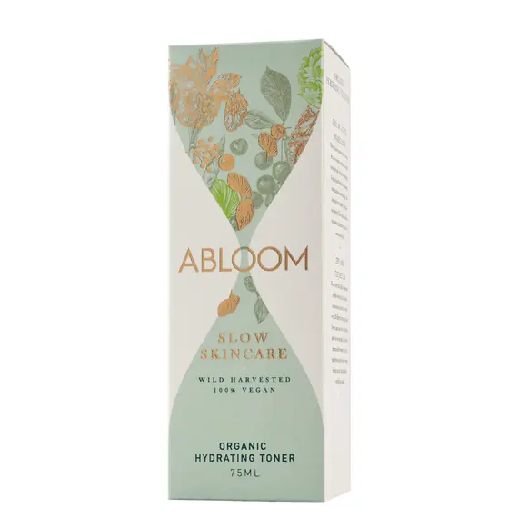 Abloom 75ml box organic hydrating toner