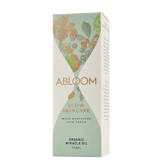 Abloom skincare organic miracle oil box