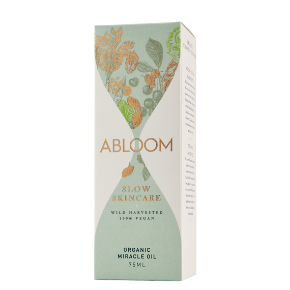 Abloom skincare organic miracle oil box