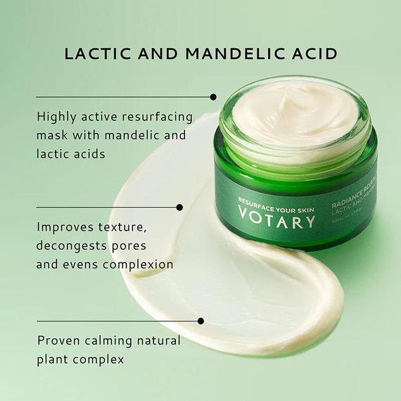 Votary - Radiance Reveal Mask – Lactic & Mandelic Acid - image 1 | Amazingy