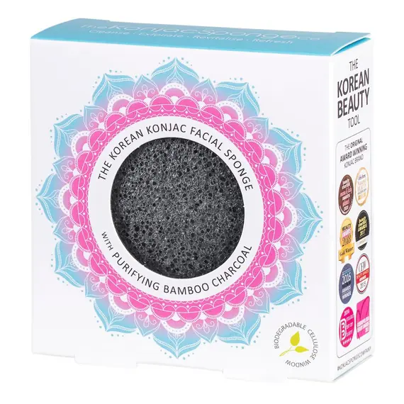 The Konjac Company - The MAndala Charcoal face Sponge