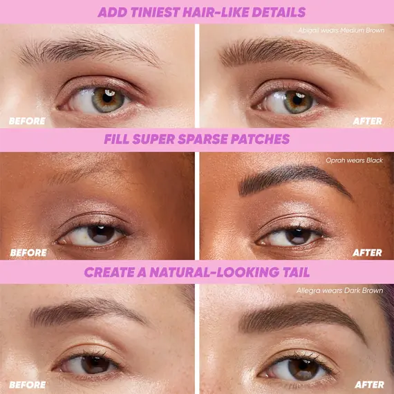 Kosas Nano Brow Shade Chart