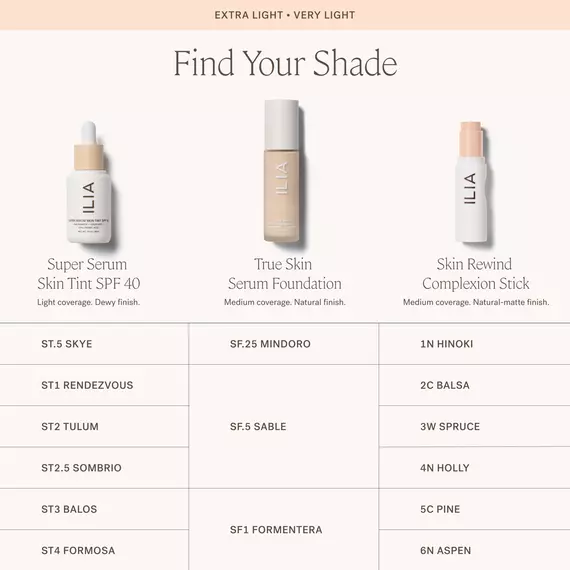 ILIA Beauty - Skin Rewind Complexion Stick - Extra Light to Very Light Grid
