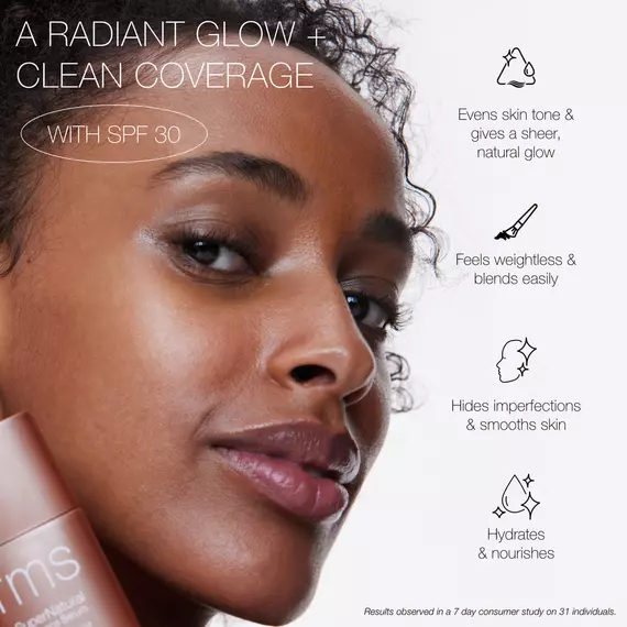 SuperNatural Radiance Serum Broad Spectrum SPF 30 Sunscreen_Claim