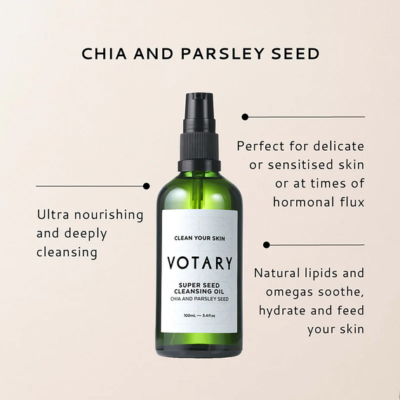 Votary - Super Seed Cleansing Oil – Chia & Parsley Seed - image 1 | Amazingy