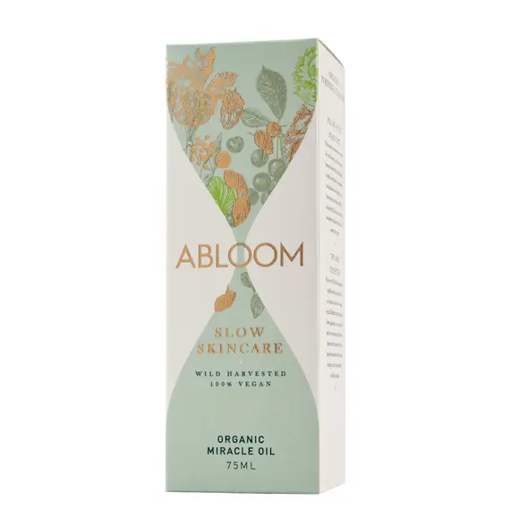 Abloom skincare organic miracle oil box