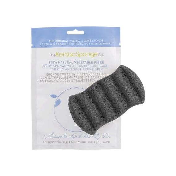 The Konjac Sponge Co. - Konjac Body Sponge Bamboo Charcoal - image 1 | Amazingy