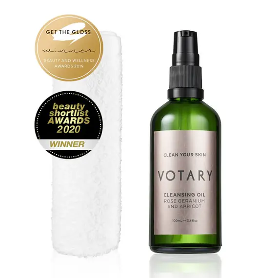 Votary - Cleansing Oil – Rose Geranium & Apricot